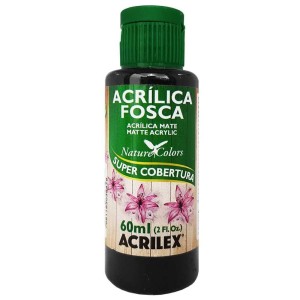 TINTA ACRILICA FOSCA 60ML 520/PRETA - UNID