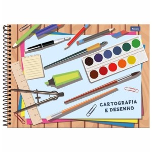 CADERNO DE CARTOGRAFIA 96 FOLHAS CAPA DURA FORONI 8918 - UN